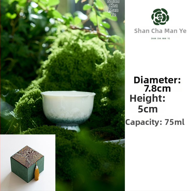 Gongfu porcelánová šálka na čaj, čínske štýl, pôvod Fujian, jednosedová šálka, ideálny obchodný dar