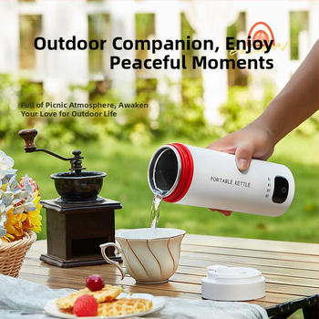 Elektrická ohrievacia šálka, kompaktná pre domácnosť, s automatickým vypínaním, ochranou proti vyschnutiu a prehriatiu, kapacita do 1 L, výkon do 1000 W