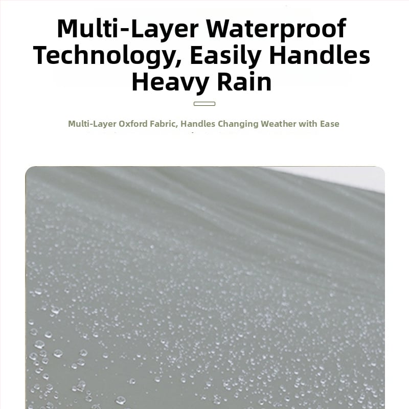 Kültéri kemping árnyékoló, négyszögletes formájú, Oxford szövet, vízálló A, UV-védelem, hordozható piknikhez és grillhez