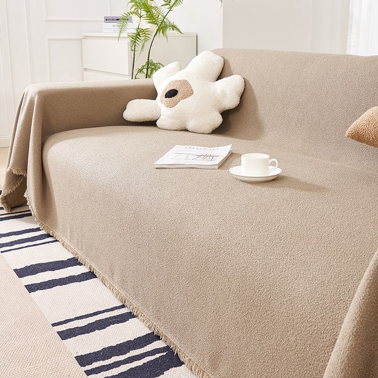 Chenille navlaka za sofu – minimalistički stil – pogodna za kutnu sofu – zaštitna navlaka protiv prašine