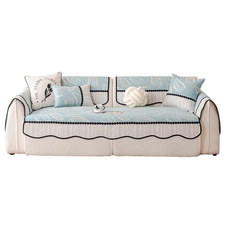 Chenille anyagú kanapé párna; univerzális illeszkedés; mintázat: egyszínű vagy virágos; minimalist stílus; párnahuzat