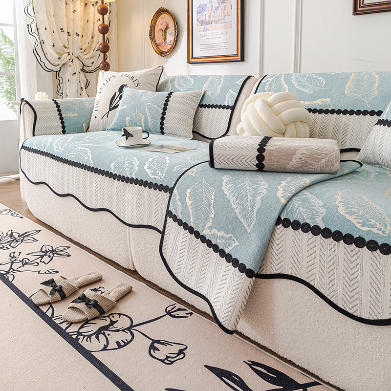 Chenille anyagú kanapé párna; univerzális illeszkedés; mintázat: egyszínű vagy virágos; minimalist stílus; párnahuzat