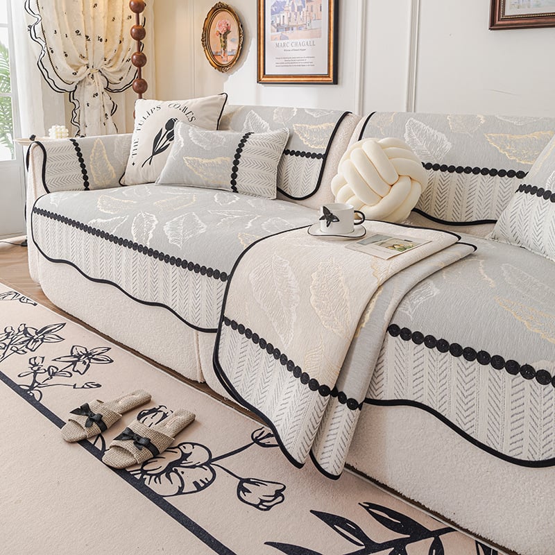 Chenille anyagú kanapé párna; univerzális illeszkedés; mintázat: egyszínű vagy virágos; minimalist stílus; párnahuzat