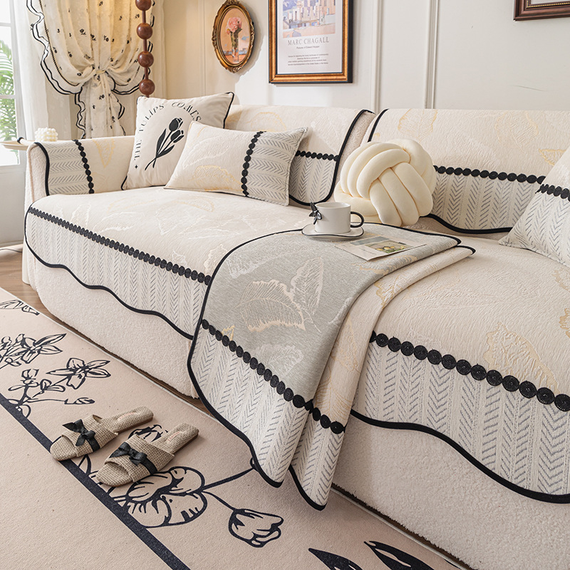 Chenille anyagú kanapé párna; univerzális illeszkedés; mintázat: egyszínű vagy virágos; minimalist stílus; párnahuzat