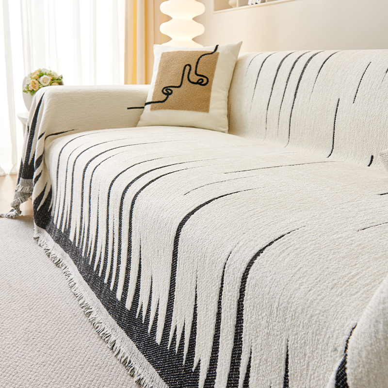 Presvlaka za kauč — Minimalistički skandinavski stil, Chenille materijal, Univerzalna prilagodba, Zaštita od prašine