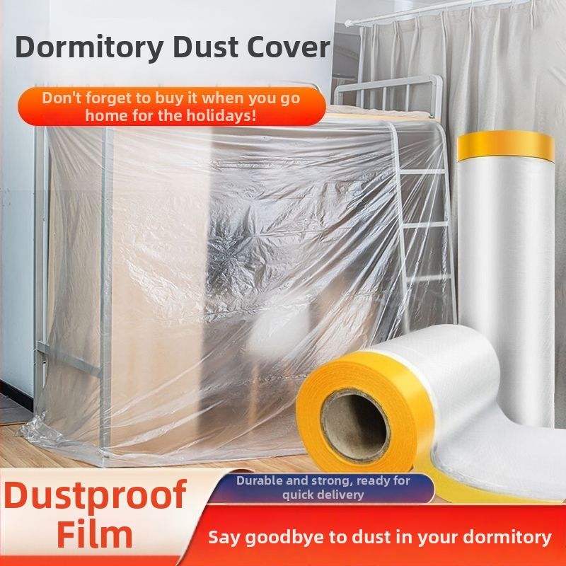 Jednorázový PE ochranný obal na nábytok pre šatník, pohovku a posteľ – samo-lepiaci ochranný obal, jednoduchý moderný štýl, model WS878565262654, do obývačky