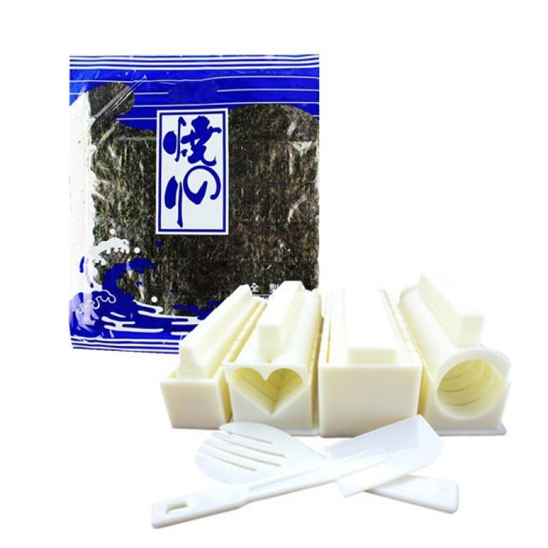 Σετ καλουπιών για σούσι για οικιακή χρήση, 10 τεμάχια, πλήρες κιτ εργαλείων κοπής σούσι