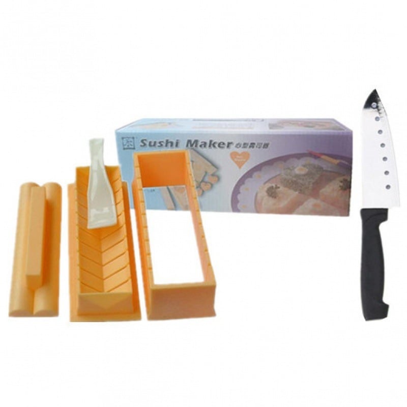 Σετ καλουπιών για σούσι για οικιακή χρήση, 10 τεμάχια, πλήρες κιτ εργαλείων κοπής σούσι
