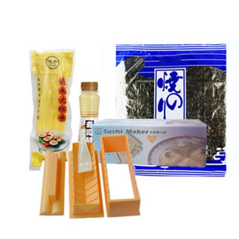 Σετ καλουπιών για σούσι για οικιακή χρήση, 10 τεμάχια, πλήρες κιτ εργαλείων κοπής σούσι