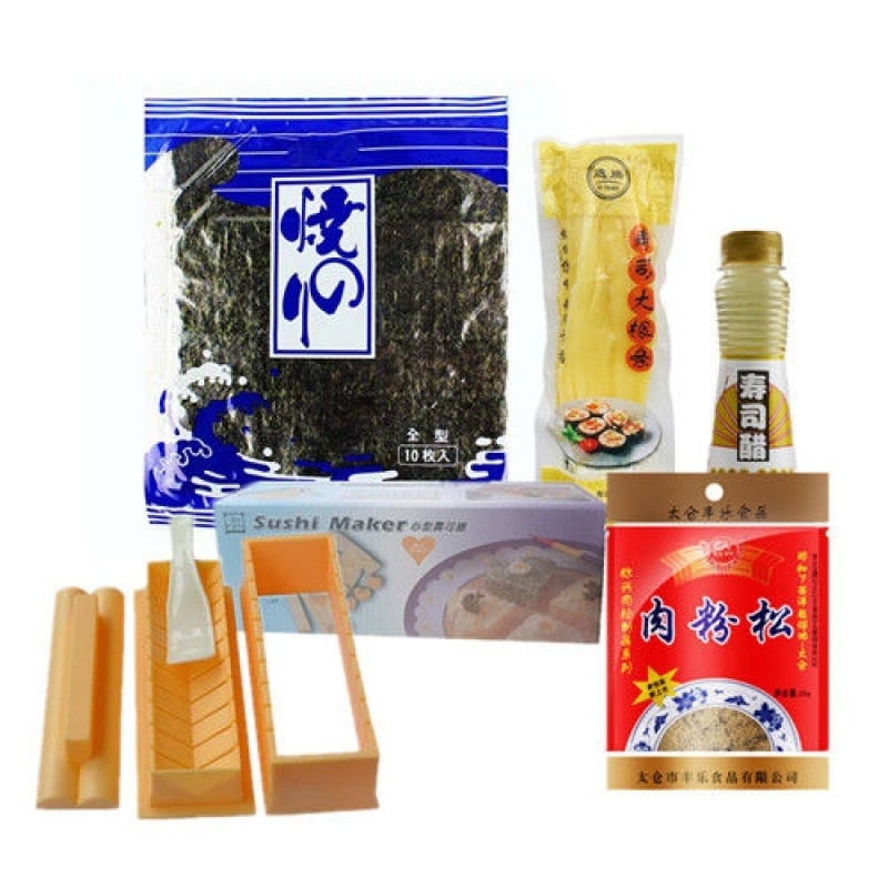 Σετ καλουπιών για σούσι για οικιακή χρήση, 10 τεμάχια, πλήρες κιτ εργαλείων κοπής σούσι