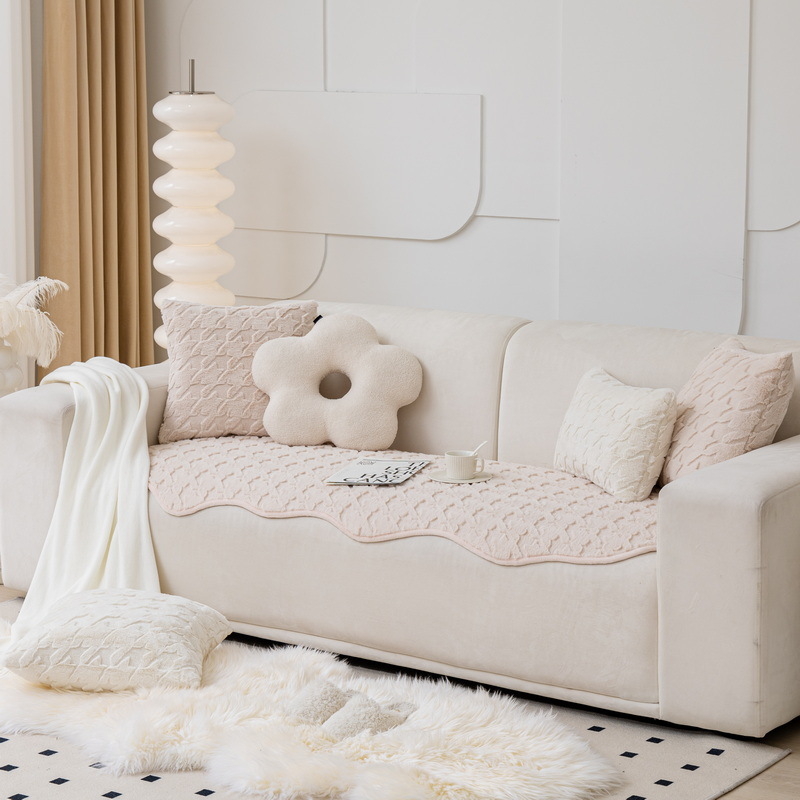 Husă pentru pernă de canapea — Flanel, pentru canapea cu trei locuri, stil modern minimalist, model: solid sau Houndstooth