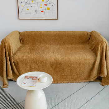 Husa pentru canapea - Mao Mao Fire, Model monocrom, Canapea de trei locuri, Personalizare disponibilă, Stil modern și simplu