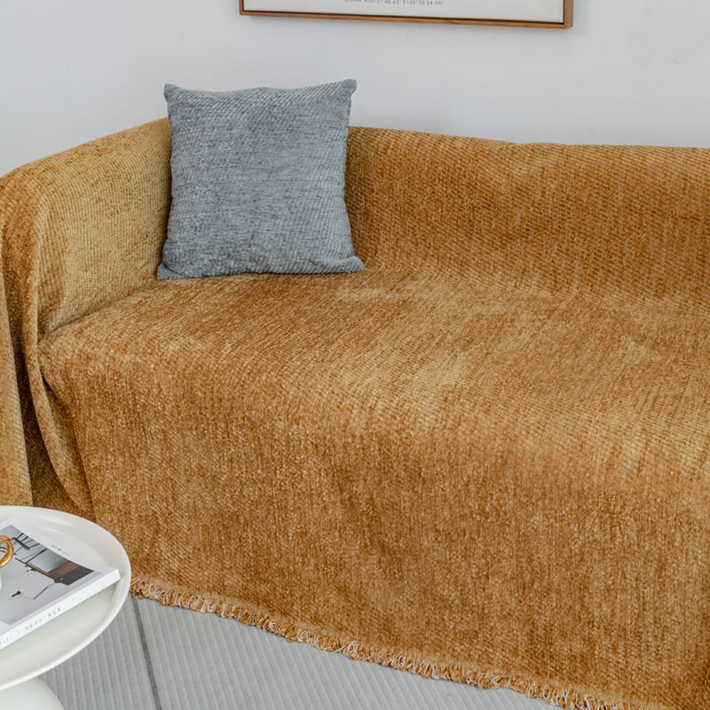 Husa pentru canapea - Mao Mao Fire, Model monocrom, Canapea de trei locuri, Personalizare disponibilă, Stil modern și simplu