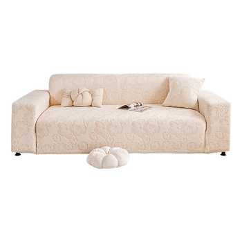 Husă de canapea din lână – model floral, pentru canapelele modulare, protecție împotriva zgârieturilor pisicilor, acoperire de 360°