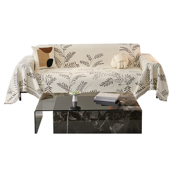 Coperta de canapea Nordic din chenille, universală pentru toate anotimpurile, model floral, pentru canapea modulară, personalizabilă