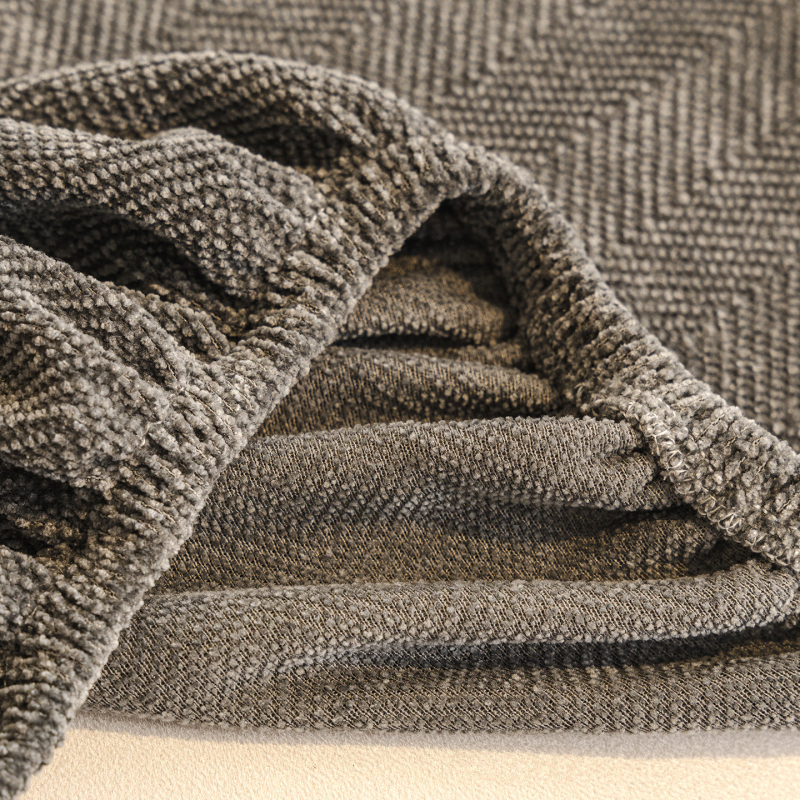 Husă canapea (chenille; potrivire universală; stil minimalist; model solid)