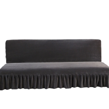 Husa Bucke pentru canapea din poliester, stil minimalist, culoare uni, pentru canapea cu două locuri