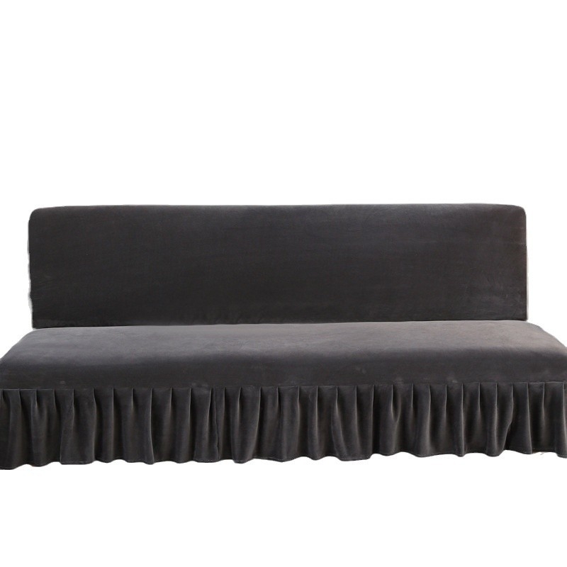 Husa Bucke pentru canapea din poliester, stil minimalist, culoare uni, pentru canapea cu două locuri