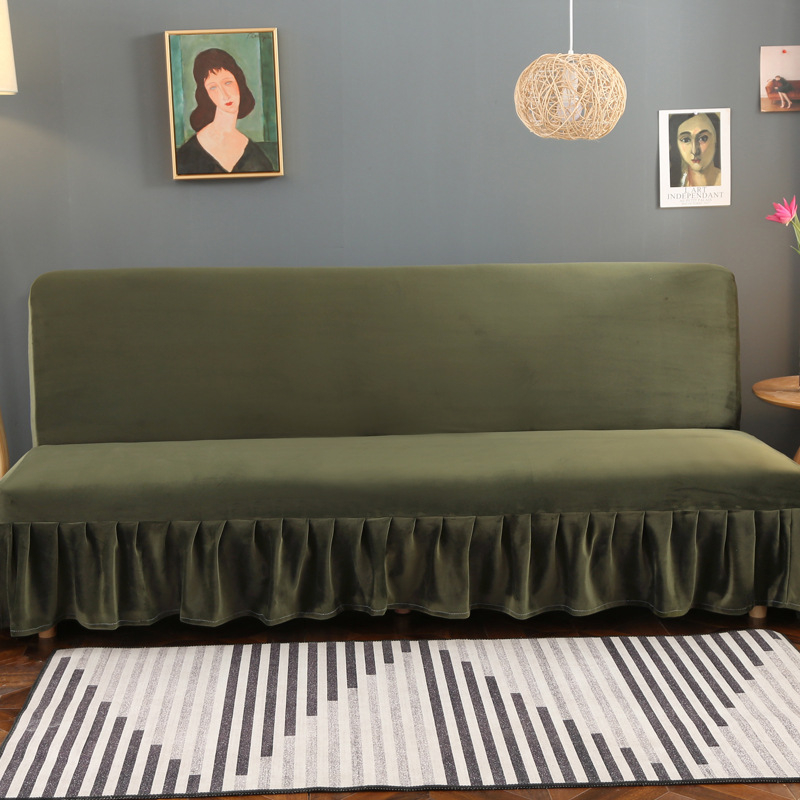 Husa Bucke pentru canapea din poliester, stil minimalist, culoare uni, pentru canapea cu două locuri