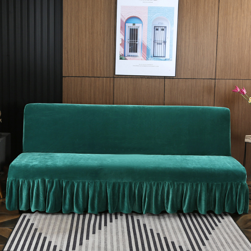 Husa Bucke pentru canapea din poliester, stil minimalist, culoare uni, pentru canapea cu două locuri