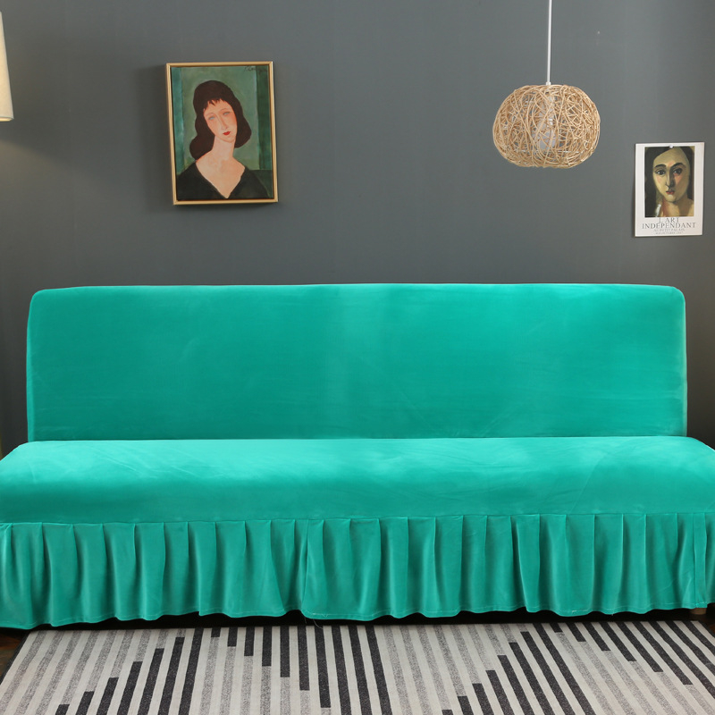 Husa Bucke pentru canapea din poliester, stil minimalist, culoare uni, pentru canapea cu două locuri