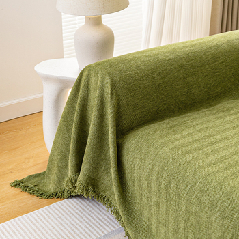 Husă canapea Chenille, model chevron (herringbone), material poliester-bumbac, plăcută la atingere, personalizare disponibilă, lavabilă la mașină, potrivită pentru canapea de tip combinație, stil simplu