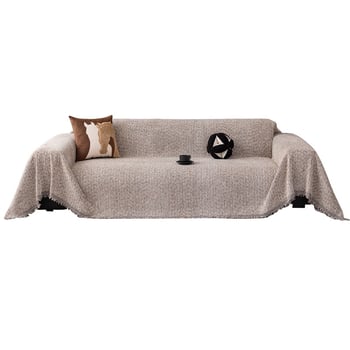 Prosop de canapea din chenille pentru două locuri, stil Nordic, tip pernă, husă de protecție împotriva prafului