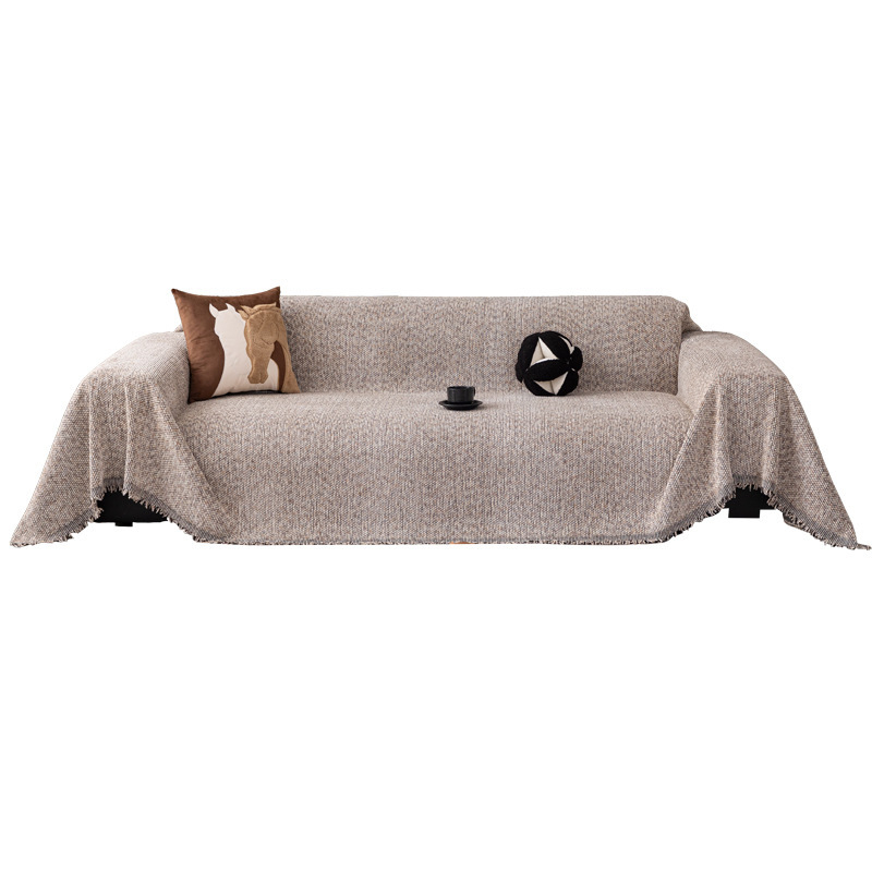 Prosop de canapea din chenille pentru două locuri, stil Nordic, tip pernă, husă de protecție împotriva prafului