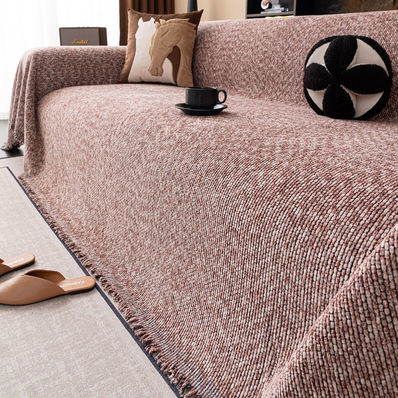 Prosop de canapea din chenille pentru două locuri, stil Nordic, tip pernă, husă de protecție împotriva prafului