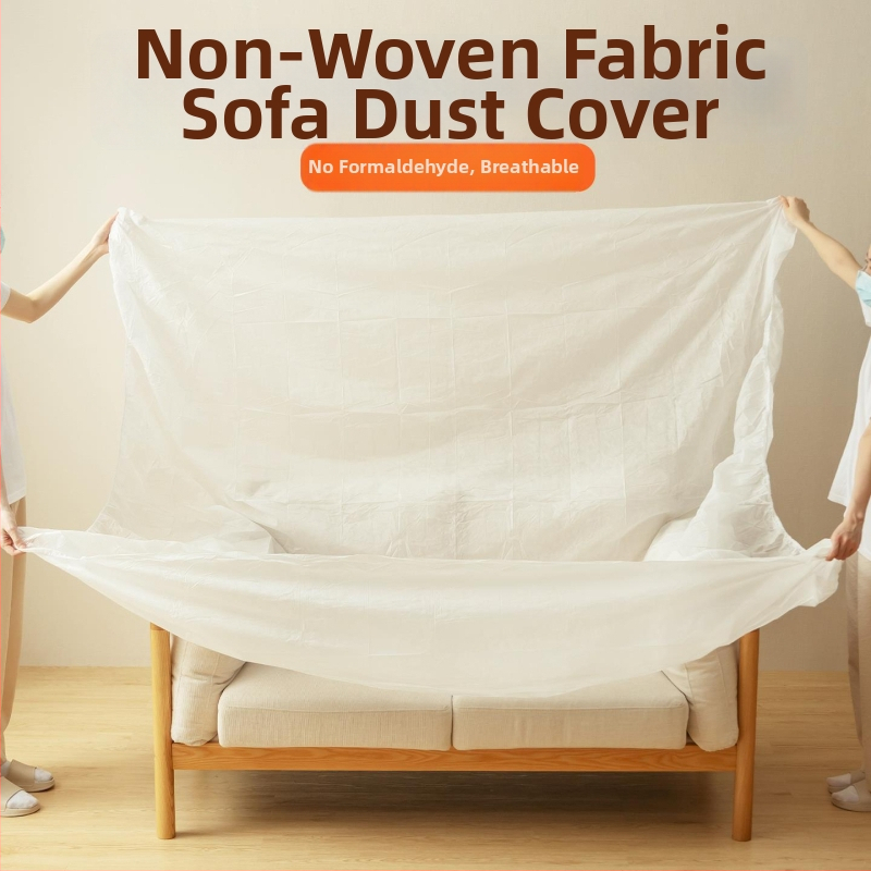 Práškový obal na nábytok a posteľ – priedušný netkaný materiál, plné krytie, jednorazový ochranný film, vlastné spracovanie, japonský štýl