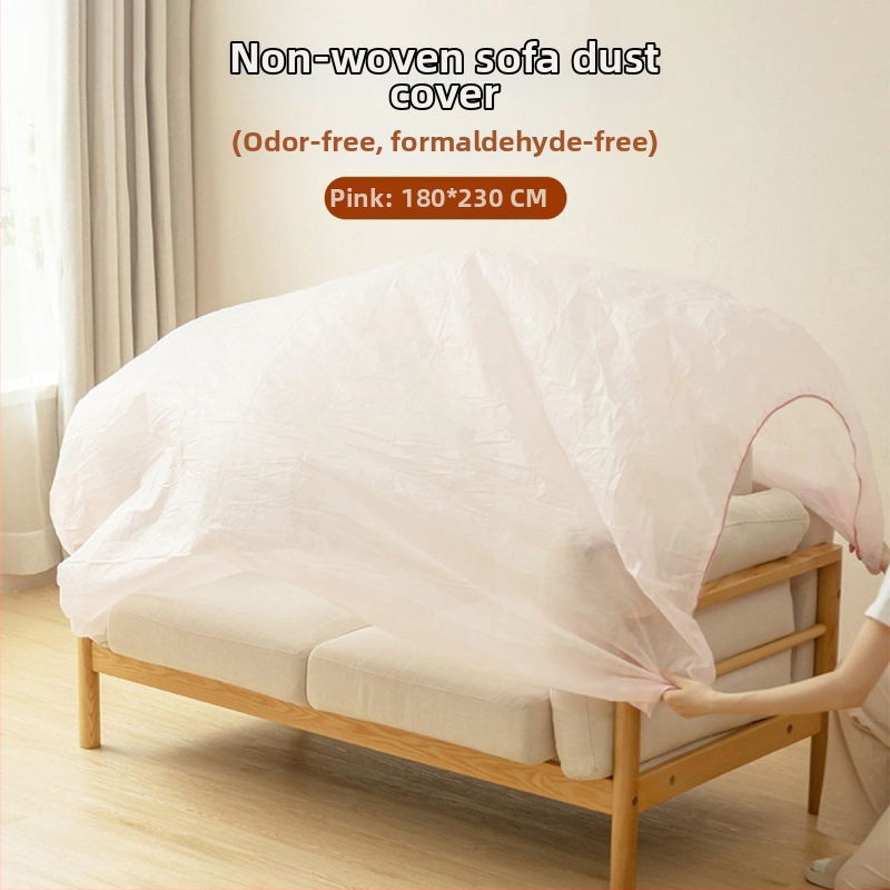 Práškový obal na nábytok a posteľ – priedušný netkaný materiál, plné krytie, jednorazový ochranný film, vlastné spracovanie, japonský štýl