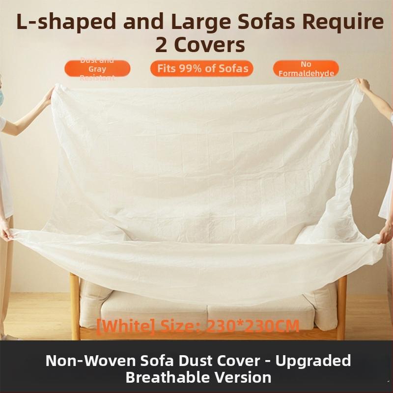 Práškový obal na nábytok a posteľ – priedušný netkaný materiál, plné krytie, jednorazový ochranný film, vlastné spracovanie, japonský štýl