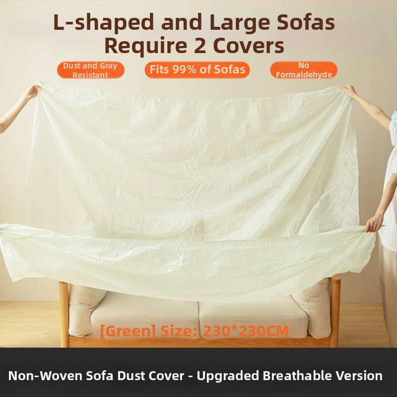 Práškový obal na nábytok a posteľ – priedušný netkaný materiál, plné krytie, jednorazový ochranný film, vlastné spracovanie, japonský štýl