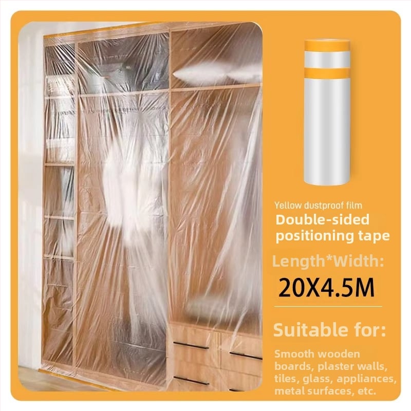 Husă canapea cu folie plastic anti-praf, pentru living, stil simplu modern