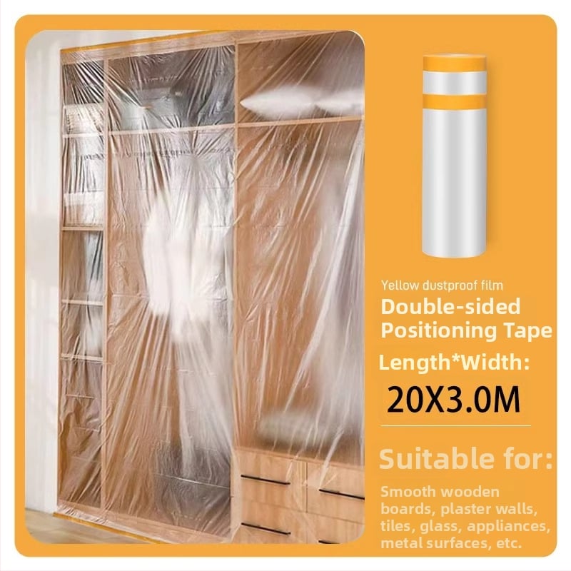 Husă canapea cu folie plastic anti-praf, pentru living, stil simplu modern