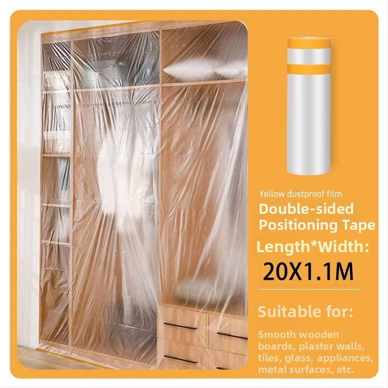 Husă canapea cu folie plastic anti-praf, pentru living, stil simplu modern