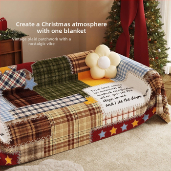 Milk Velvet kanapévédő, univerzális illeszkedés, nyomtatott minta, aranyos rajzfilm-stílus