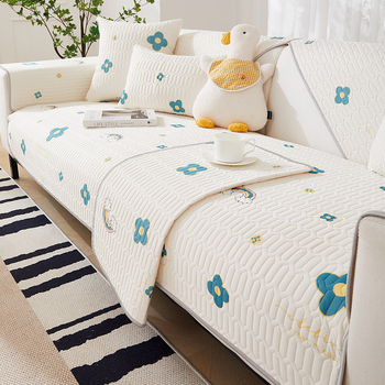 Párnahuzat kanapéhoz viszkóz rostból, testreszabható, virágos mintával, alkalmas kombinált kanapékhoz, friss minimalista stílus és csipke stílus