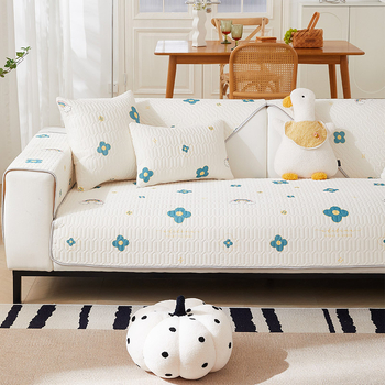 Párnahuzat kanapéhoz viszkóz rostból, testreszabható, virágos mintával, alkalmas kombinált kanapékhoz, friss minimalista stílus és csipke stílus