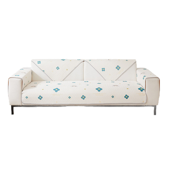 Párnahuzat kanapéhoz viszkóz rostból, testreszabható, virágos mintával, alkalmas kombinált kanapékhoz, friss minimalista stílus és csipke stílus