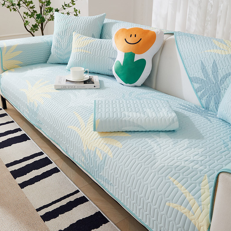 Párnahuzat kanapéhoz viszkóz rostból, testreszabható, virágos mintával, alkalmas kombinált kanapékhoz, friss minimalista stílus és csipke stílus