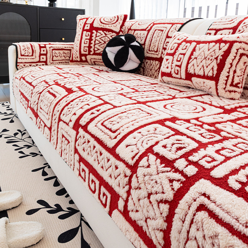 Jastučnica za kauč – baršun, geometrijski uzorak, univerzalni stil, svečani stil, model: Cushion Cloth Style, Dream Cushion