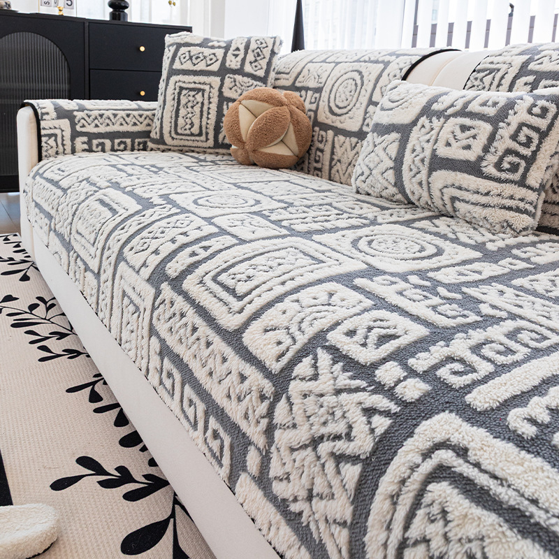Jastučnica za kauč – baršun, geometrijski uzorak, univerzalni stil, svečani stil, model: Cushion Cloth Style, Dream Cushion