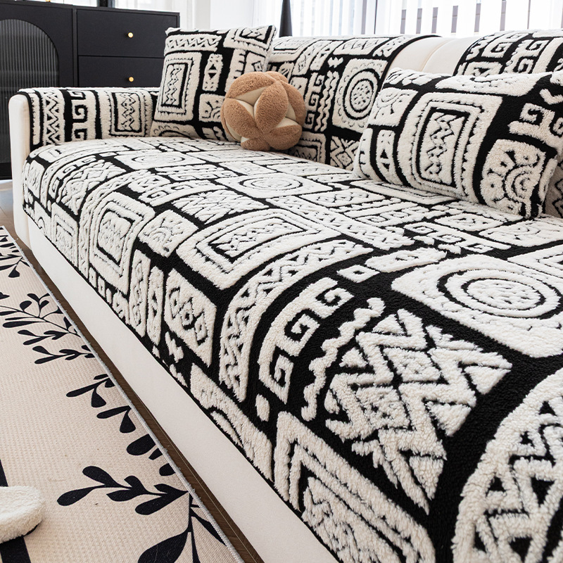 Jastučnica za kauč – baršun, geometrijski uzorak, univerzalni stil, svečani stil, model: Cushion Cloth Style, Dream Cushion