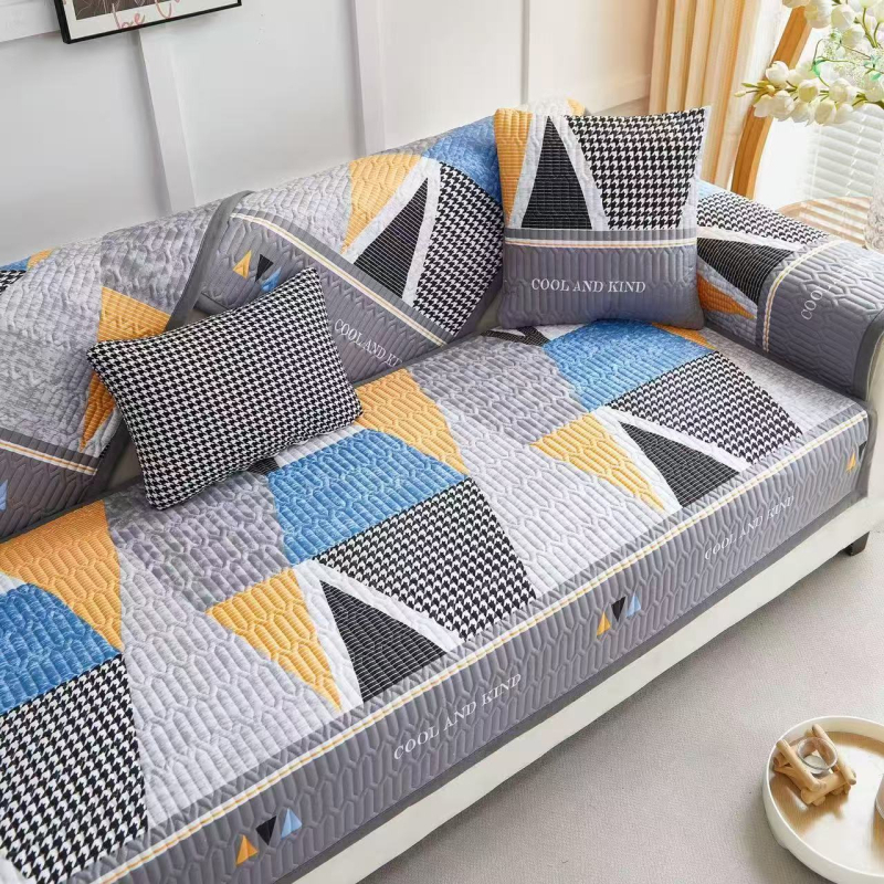 Jastuk za kauč s geometrijskim uzorkom, 90% poliester sadržaj, pogodan za kutne sofe, talijanski stil.