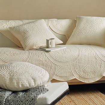Калъф за възглавница за диван, 100% памук, стил дантела, винтидж изглед, универсална употреба