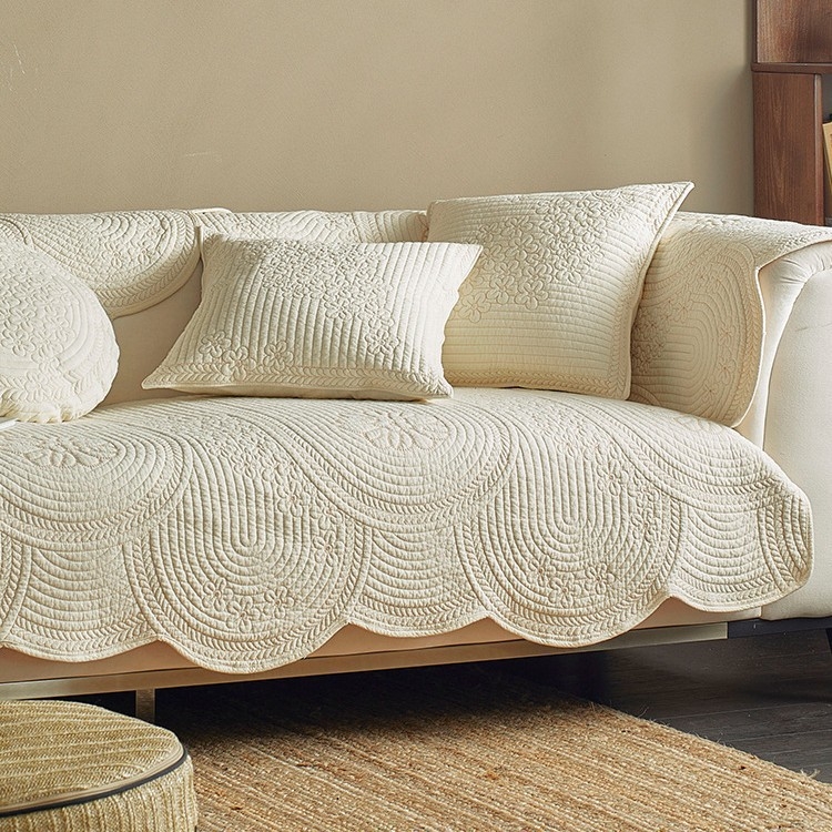 Калъф за възглавница за диван, 100% памук, стил дантела, винтидж изглед, универсална употреба