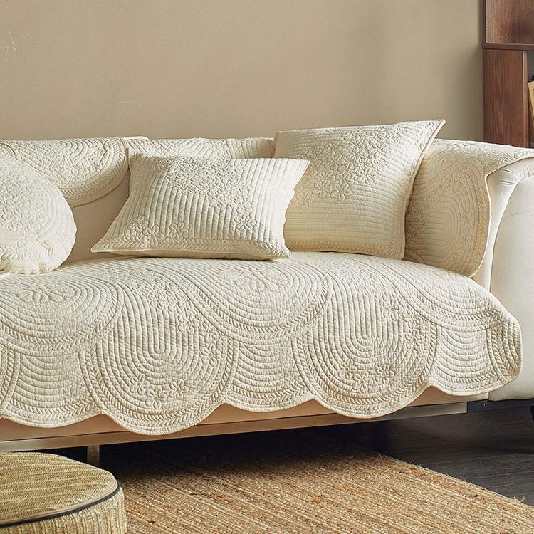 Калъф за възглавница за диван, 100% памук, стил дантела, винтидж изглед, универсална употреба