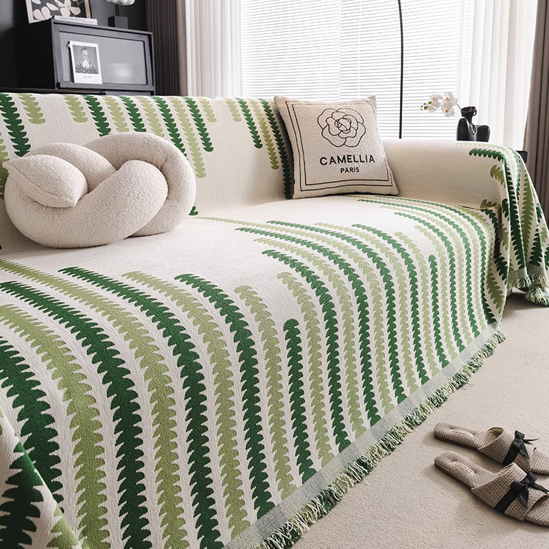 Navlaka za kauč Chenille s geometrijskim uzorkom, univerzalna prilagodba, industrijski stil