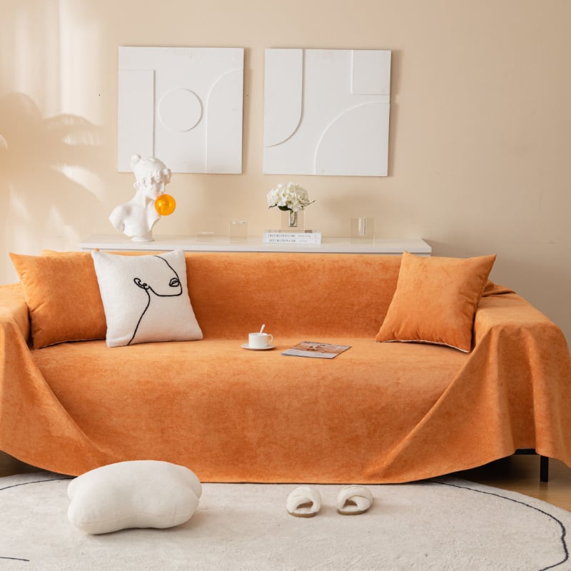 Chenille navlaka za kauč za kutnu sofu, jedinstven uzorak, moderan minimalistički stil